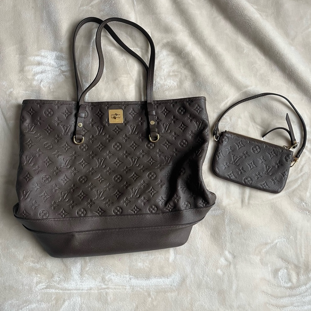 Louis Vuitton Citadine GM Monogram Empreinte Leather + Pouch